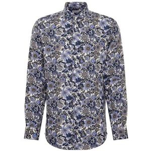 Seidensticker Herenhemd met lange mouwen, regular fit, donkerblauw, 41