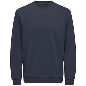 ONLY & SONS Onsconnor Reg Crew Neck Sweat Noos, Blue Nights., L