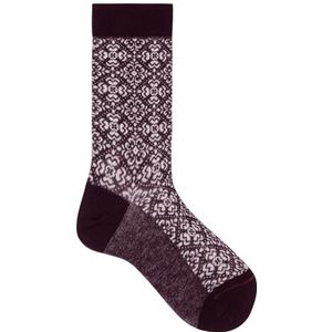 KUNERT Dames Sok Allover Flower Fashion dark raisin 39-42, dark raisin, 39-42 EU