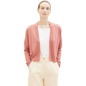 TOM TAILOR Basic cardigan voor dames, 33157-fading Rose Melange, M