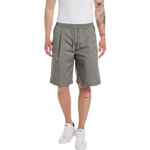 Replay Herenshorts, katoen, 705 Grey Military, 34W