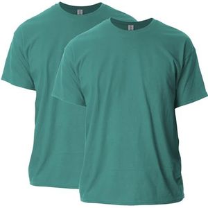 GILDAN Heren Shirt, Jade koepel (2 stuks), S