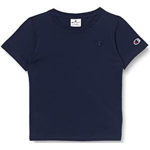 Champion Rochester 1919-Champion Logo Crewneck S-S T-shirt, marineblauw (eco-future), 5-6 jaar kinderen en jongens, Marineblauw (Eco-future)
