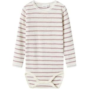 Nmfwang Wool Naald Ls Body Noos, wit, 98 cm
