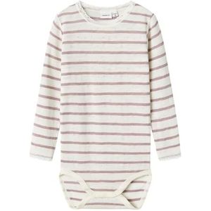 Nmfwang Wool Naald Ls Body Noos, wit, 98 cm