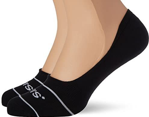 Levi's - Sport Low Rise Footie - Voetbal - Zwart - Biologisch Katoen - 2 Stuks