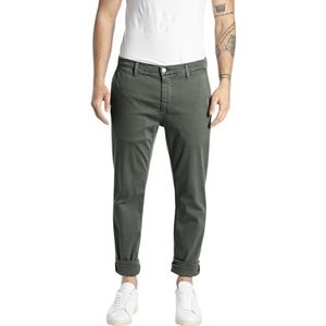 Replay Heren chino Zeumar Slim-Fit Hyperflex X-Lite met stretch, Military Green 030-1, 33W / 34L