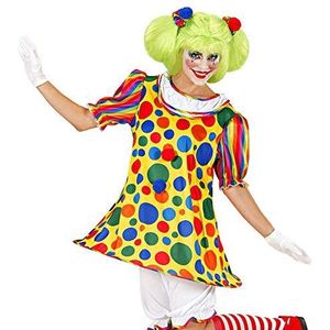 Clown"" (jurk met gehaakte zoom, pantalons, elastische pom pom haar) - (L)