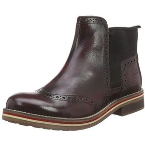 s.Oliver Dames 25468 Enkellaarzen, Rood Bordeaux 549, 38 EU