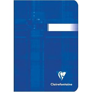 Clairefontaine 3646C - Een gelijmd notitieboekje - 10,5x14,8 cm - 96 gelinieerde pagina's - Wit papier 90 g - Cover van gelamineerd karton in willekeurige kleur.