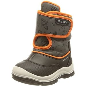 Geox Baby jongens B Flanfil Boy B ABX enkellaars, Black Fluo Oranje, 20 EU