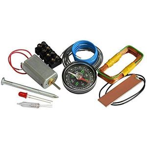 Kemo B172 De Kleine Elektronicer. Eenvoudige educatieve kit voor beginners vanaf 8 jaar. Eenvoudig circuit, elektromagnetisme, stroomgenerator, enz., Medium