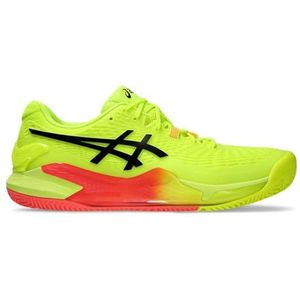 Asics Gel-Resolution 9 Clay, herensneakers, 46,5 EU, Safety Yellow Black, 46.5 EU