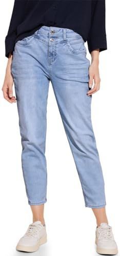 Street One - Dames Jeans - Blauw - Hoge Taille - Loose Fit