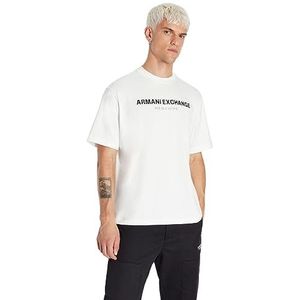 Armani Exchange Heren Limited Edition We Beat As One Capsule Heavy Jersey Jumper Polo Sweater, wit, L