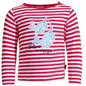 SALT AND PEPPER Seaside Stripes Babyhemd met lange mouwen voor meisjes, Lollipop red, 62 cm
