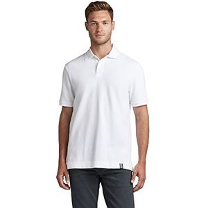 G-STAR RAW Essential poloshirt voor heren, wit (white D287-110), M, wit (White D287-110), M