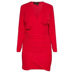 nelice Dames mini-jurk van jersey 19226762-NE01, rood, XS, rood, XS