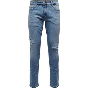 ONLY & SONS heren jeans, Denim Blauw, 29W x 34L
