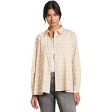 Bugatti Damen Casual blouse met blinde knoopsluiting