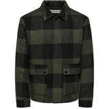 ONLY & SONS Heren Onsconnor Life Check Jacket OTW, Rosin, l, roze., L