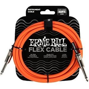 Ernie Ball Flex Instrument Kabel Recht/Recht 10ft - Oranje