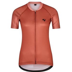 Ziener NAIALA fietsshirt voor dames, mountainbike, racefiets, ademend, sneldrogend, elastisch, korte mouwen, kastanje, maat 42