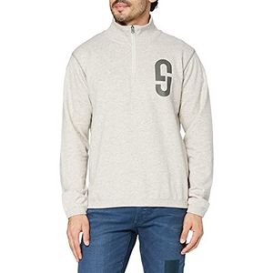 G-STAR RAW Gs Logo Half Zip Sweatshirt voor heren, Veelkleurig (Whitebait Htr A613-6030), XS