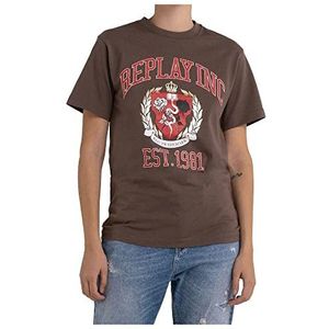 Replay Dames W3591E T-shirt, 123 Light MUD, S