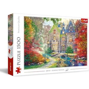Trefl - Herfst herenhuis - Puzzel 1500 stukjes - DIY puzzel, Creatieve ontspanning, Plezier, Klassieke puzzel voor volwassenen en kinderen vanaf 12 jaar