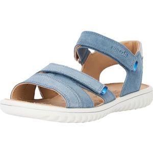 Superfit Sparkle sandalen voor meisjes, Blauw Zilver 8000, 37 EU Weit