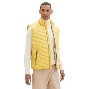 TOM TAILOR Heren 1038902 vest, 11657-Primerose Yellow, XL, 11657 - Primeroos geel, XL