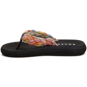 ROCKET DOG Dames Sunset Cord Flip-Flop, Rainbow Braid, 6 UK, Regenboog vlecht, 39 EU