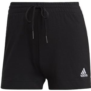 Adidas Essentials Slim 3-Stripes Shorts, dames, zwart/wit, XXS