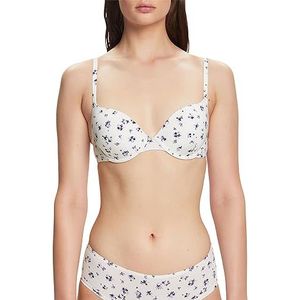 ESPRIT Dames Bedrukte Micro RCS Sexy Pad Gevoerde BH, Off White 3, 85B