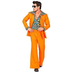 Widmann - jaren '70 disco style outfit, jas met hemd, broek, carnaval, themafeest