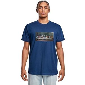 Mister Tee Heren T-shirt Can't Hang with Us Tee T-shirt met print voor heren, regular fit, streetwear, marineblauw (light navy), XL