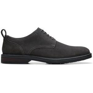 Clarks Premium Heren Aldwin Lace, Donkergrijs SDE, 8.5 UK, Donkergrijs Sde, 41 EU