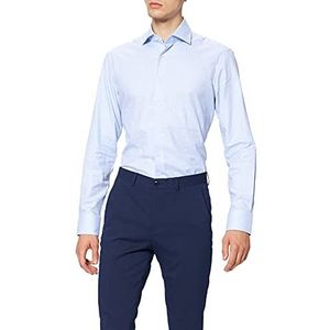 Hackett London Twill Two Col STR Shirt voor heren, 5 blauw/wit, 56