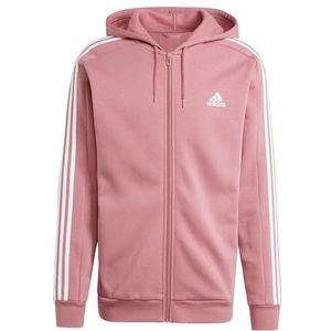 adidas Heren Essentials Fleece 3-strepen Full-Zip Hooded Track Top (pak van 1)