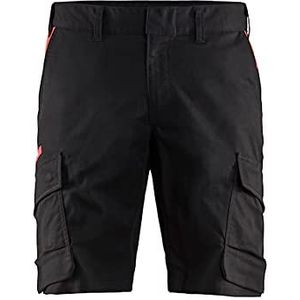 Blaklader 144618329956C64 industriële stretch shorts, zwart/rood, maat C64