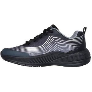 Skechers Microspec Advance Revconix Sneaker, Black, 4 UK Kind Zwart, Zwart, 4 UK Child