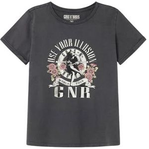 SPRINGFIELD Frqs T-shirt licentie GNR dames, antraciet, S
