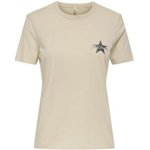 ONLY - ONLLUCY LIFE REG - T-shirt - Grijs
