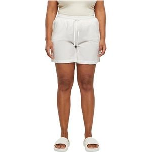 Urban Classics Dames Shorts Ladies Seersucker Shorts White S, wit, S