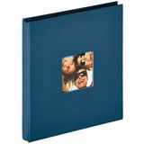walther design fotoalbum blauw 400 foto's 10x15 cm Insteekalbum met omslaguitsparing, Fun EA-110-L