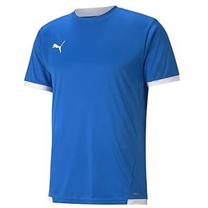 PUMA Jerseyteamliga T-shirt voor heren, Elektrische Blauwe Citroen, M