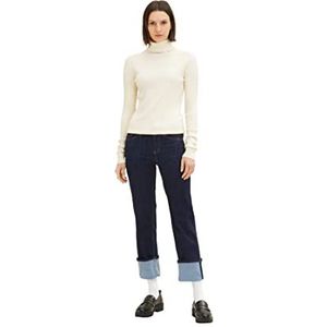 TOM TAILOR Dames Alexa Straight Jeans 1035530, 10115 - Clean Rinsed Blue Denim, 27W / 28L