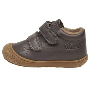Naturino - Cocoon - Velcro Sneakers - Grijs - Leder - Warme Wollen Voering