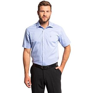 JP 1880 Herenkleding Groot & Lang Plus Size L-8XL Korte Mouw Vario Kraag Comfort Fit Shirt 705178, Lichtblauw, 8XL